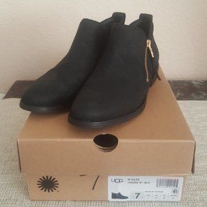 UGG Australia Womens W Glee Black Ankle Boots, Size 7